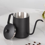 Caffettiera a collo di cigno in acciaio inox 350ml 600ml