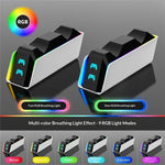 Stazione di ricarica rapida con 9 modalità di illuminazione RGB per PS5 / PS5 Slim / PS5 Pro / PS5 Edge