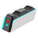 Stazione di ricarica rapida con 9 modalità di illuminazione RGB per PS5 / PS5 Slim / PS5 Pro / PS5 Edge