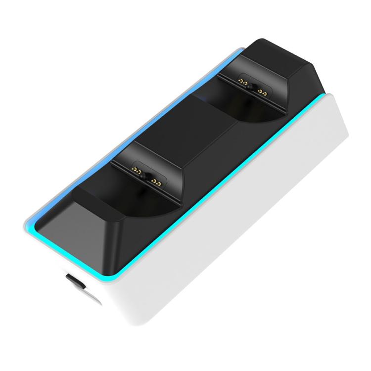 Stazione di ricarica rapida con 9 modalità di illuminazione RGB per PS5 / PS5 Slim / PS5 Pro / PS5 Edge