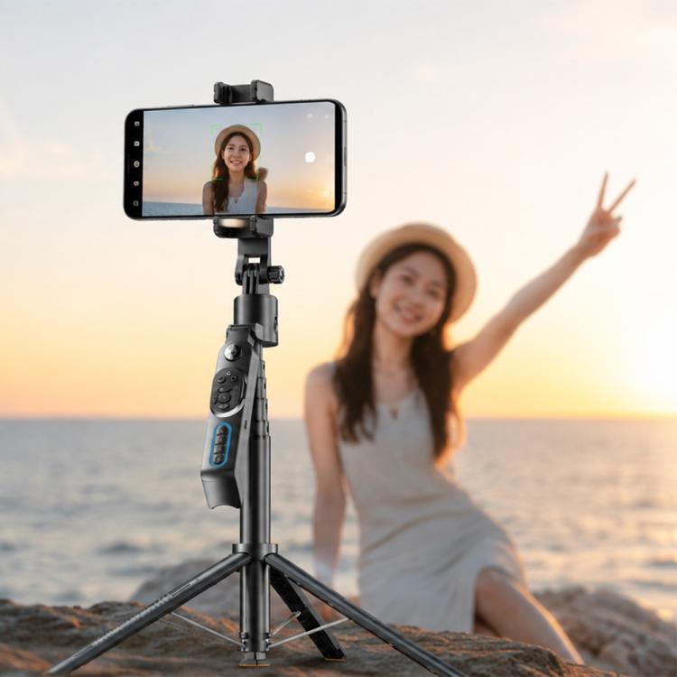 Treppiede con gimbal intelligente e tracciamento volto AI