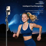 Treppiede con gimbal intelligente e tracciamento volto AI