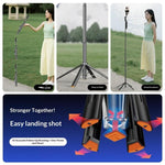Treppiede con gimbal intelligente e tracciamento volto AI