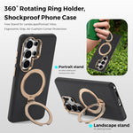 MOCOME Custodia per telefono con supporto girevole Kedun, magnetica e antiurto., For Galaxy S26 Ultra 5G, For Galaxy S26 5G, For Galaxy S25 5G, For Galaxy S25+ 5G