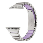 Cinturino per orologio magnetico in silicone con chiusura pieghevole in acciaio inossidabile e una sola perlina in vita., For Apple Watch 42mm / 41mm / 40mm / 38mm