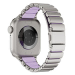 Cinturino per orologio magnetico in silicone con chiusura pieghevole in acciaio inossidabile e una sola perlina in vita., For Apple Watch 42mm / 41mm / 40mm / 38mm