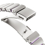 Cinturino per orologio magnetico in silicone con chiusura pieghevole in acciaio inossidabile e una sola perlina in vita., For Apple Watch 42mm / 41mm / 40mm / 38mm