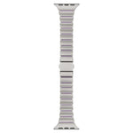 Cinturino per orologio magnetico in silicone con chiusura pieghevole in acciaio inossidabile e una sola perlina in vita., For Apple Watch 42mm / 41mm / 40mm / 38mm