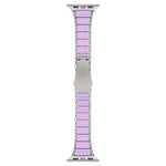 Cinturino per orologio magnetico in silicone con chiusura pieghevole in acciaio inossidabile e una sola perlina in vita., For Apple Watch 42mm / 41mm / 40mm / 38mm