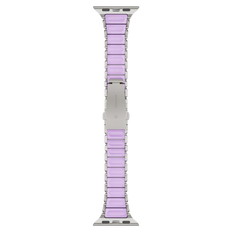 Cinturino per orologio magnetico in silicone con chiusura pieghevole in acciaio inossidabile e una sola perlina in vita., For Apple Watch 42mm / 41mm / 40mm / 38mm