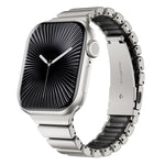 Cinturino per orologio magnetico in silicone con chiusura pieghevole in acciaio inossidabile e una sola perlina in vita., For Apple Watch 42mm / 41mm / 40mm / 38mm
