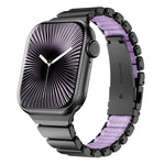 Cinturino per orologio magnetico in silicone con chiusura pieghevole in acciaio inossidabile e una sola perlina in vita., For Apple Watch 42mm / 41mm / 40mm / 38mm