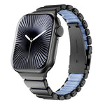 Cinturino per orologio magnetico in silicone con chiusura pieghevole in acciaio inossidabile e una sola perlina in vita., For Apple Watch 42mm / 41mm / 40mm / 38mm