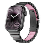 Cinturino per orologio magnetico in silicone con chiusura pieghevole in acciaio inossidabile e una sola perlina in vita., For Apple Watch 42mm / 41mm / 40mm / 38mm
