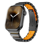 Cinturino per orologio magnetico in silicone con chiusura pieghevole in acciaio inossidabile e una sola perlina in vita., For Apple Watch 42mm / 41mm / 40mm / 38mm