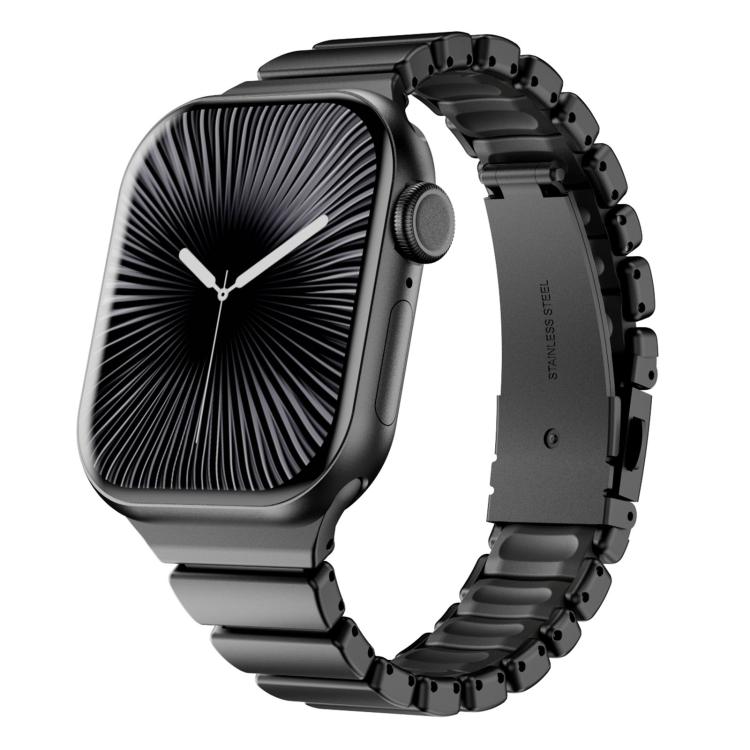 Cinturino per orologio magnetico in silicone con chiusura pieghevole in acciaio inossidabile e una sola perlina in vita., For Apple Watch 42mm / 41mm / 40mm / 38mm