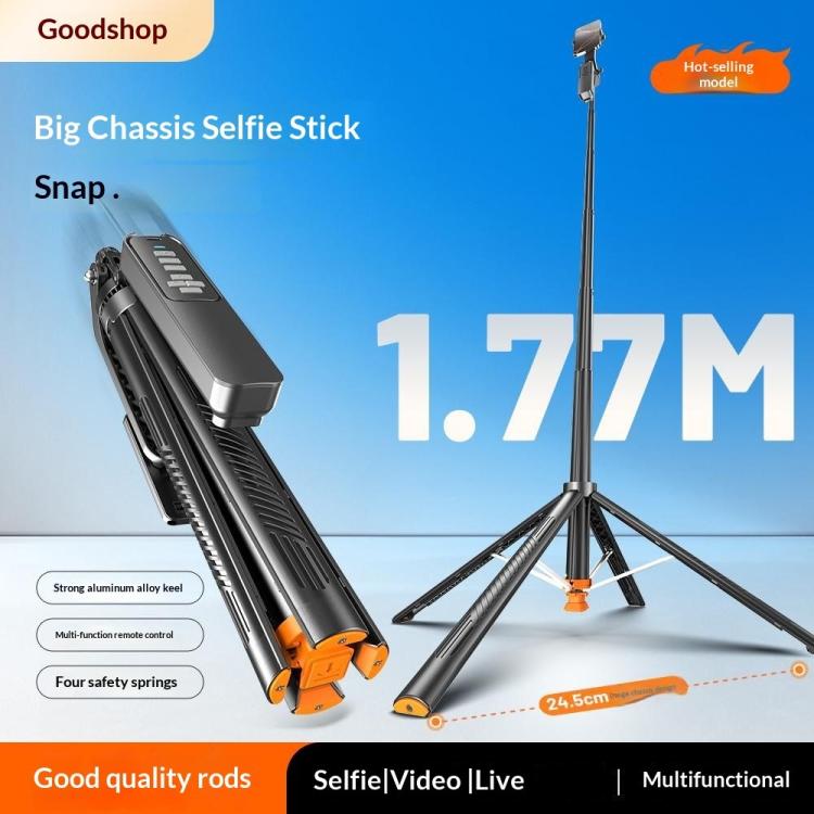 T05TK Per treppiede fotografico, selfie stick, stabilizzatore gimbal con apertura automatica, telecomando, supporto per telefono, T05TK