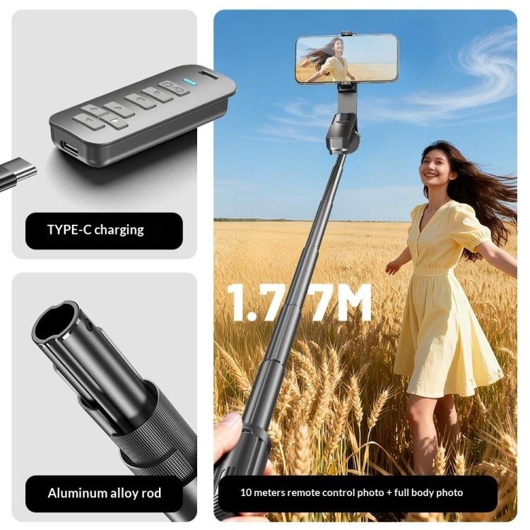 T05TK Per treppiede fotografico, selfie stick, stabilizzatore gimbal con apertura automatica, telecomando, supporto per telefono, T05TK