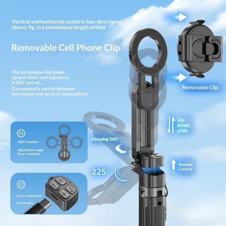 Treppiede selfie Bluetooth T13Y-C per smartphone