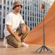T35 Fotografia: Treppiede estensibile a scomparsa automatica, bastone per selfie Bluetooth con telecomando, T35