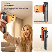 T35 Fotografia: Treppiede estensibile a scomparsa automatica, bastone per selfie Bluetooth con telecomando, T35