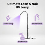 Lampada UV LED 5W con supporto flessibile a collo d'oca