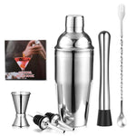 Set da cocktail in acciaio inox: shaker da 750 ml e accessori per cocktail., 7-Piece Set
