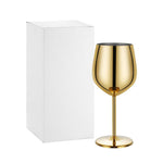 Calice da champagne con stelo in acciaio inox da 530 ml