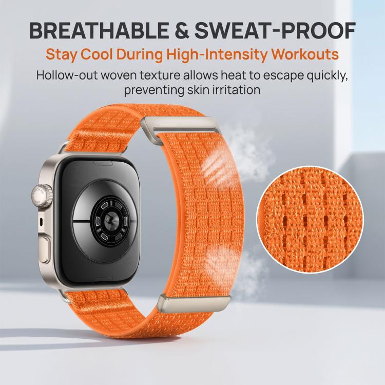 Cinturino per orologio in due sezioni in nylon intrecciato traspirante con chiusura a strappo., For Huawei Watch Fit 5 / Fit 5 Pro / Fit 4
