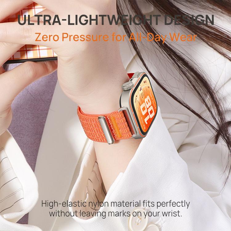 Cinturino per orologio in due sezioni in nylon intrecciato traspirante con chiusura a strappo., For Huawei Watch Fit 5 / Fit 5 Pro / Fit 4