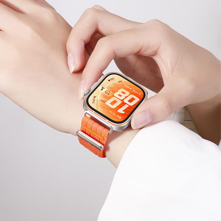 Cinturino per orologio in due sezioni in nylon intrecciato traspirante con chiusura a strappo., For Huawei Watch Fit 5 / Fit 5 Pro / Fit 4