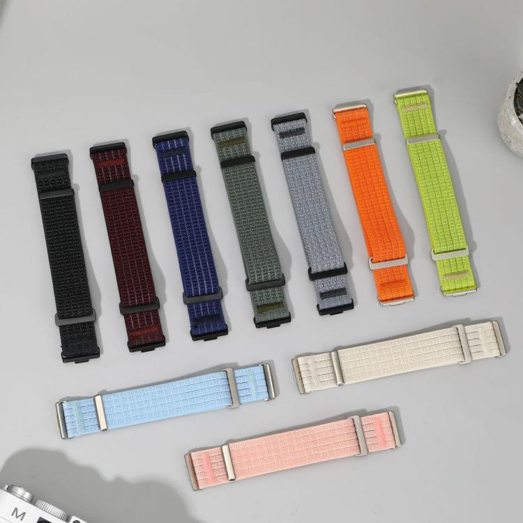Cinturino per orologio in due sezioni in nylon intrecciato traspirante con chiusura a strappo., For Huawei Watch Fit 5 / Fit 5 Pro / Fit 4