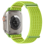 Cinturino per orologio in due sezioni in nylon intrecciato traspirante con chiusura a strappo., For Apple Watch 46mm / 49mm / 45mm / 44mm