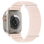 Cinturino per orologio in due sezioni in nylon intrecciato traspirante con chiusura a strappo., For Apple Watch 46mm / 49mm / 45mm / 44mm