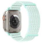 Cinturino per orologio in due sezioni in nylon intrecciato traspirante con chiusura a strappo., For Apple Watch 46mm / 49mm / 45mm / 44mm