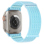 Cinturino per orologio in due sezioni in nylon intrecciato traspirante con chiusura a strappo., For Apple Watch 42mm / 41mm / 40mm / 38mm