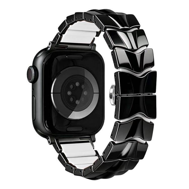 Cinturino per orologio ibrido in silicone e metallo Arc Shadow., For Apple Watch 46mm / 49mm / 45mm / 44mm, For Apple Watch 42mm / 41mm / 40mm / 38mm