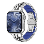 Cinturino per orologio ibrido in silicone e metallo Arc Shadow., For Apple Watch 46mm / 49mm / 45mm / 44mm, For Apple Watch 42mm / 41mm / 40mm / 38mm