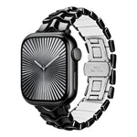 Cinturino per orologio ibrido in silicone e metallo Arc Shadow., For Apple Watch 46mm / 49mm / 45mm / 44mm, For Apple Watch 42mm / 41mm / 40mm / 38mm