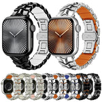 Cinturino per orologio ibrido in silicone e metallo Arc Shadow., For Apple Watch 46mm / 49mm / 45mm / 44mm, For Apple Watch 42mm / 41mm / 40mm / 38mm