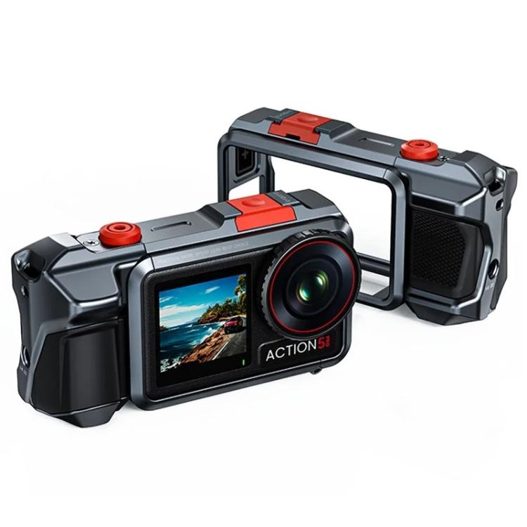 Custodia protettiva in lega di alluminio per action camera DJI Osmo Action 3 / 4 / 5 Pro.
