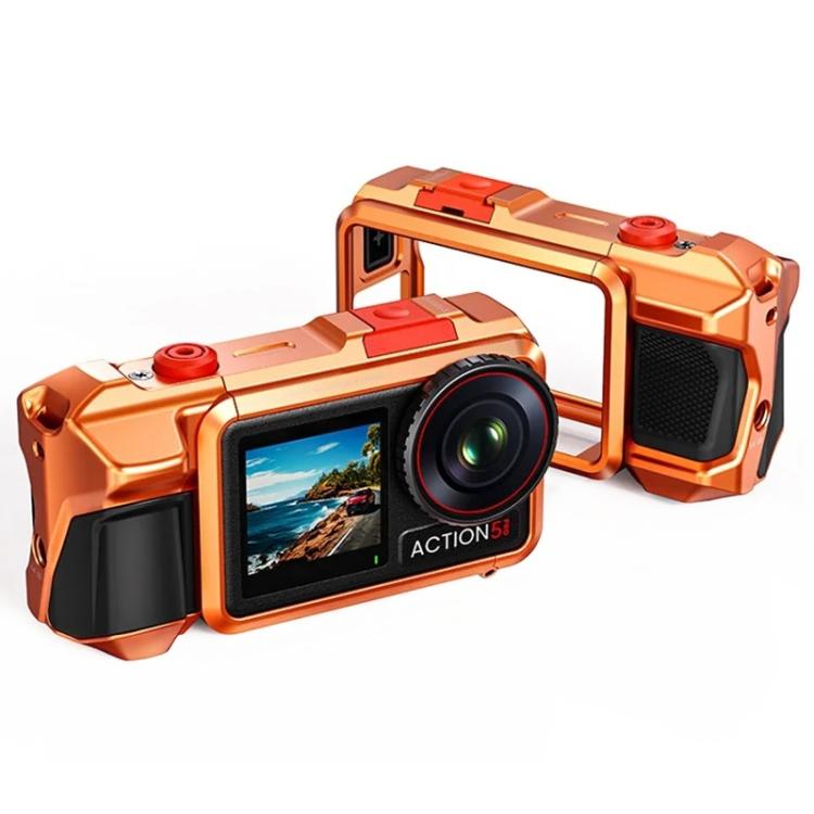 Custodia protettiva in lega di alluminio per action camera DJI Osmo Action 3 / 4 / 5 Pro.