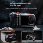 Custodia protettiva in lega di alluminio per action camera DJI Osmo Action 3 / 4 / 5 Pro.