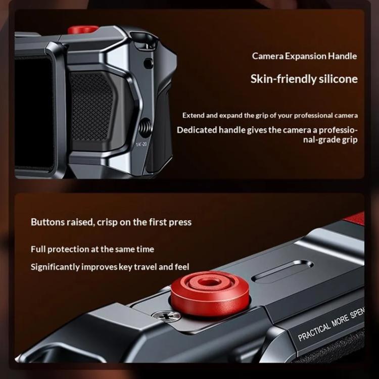 Custodia protettiva in lega di alluminio per action camera DJI Osmo Action 3 / 4 / 5 Pro.