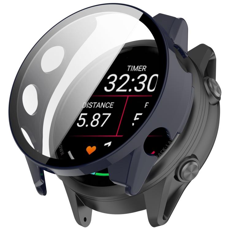Pellicola in vetro temperato integrata nella custodia protettiva per orologio in PC, For Garmin Forerunner 70 / 170 / 170 Music