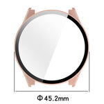 Pellicola in vetro temperato integrata nella custodia protettiva per orologio in PC, For Garmin Forerunner 70 / 170 / 170 Music