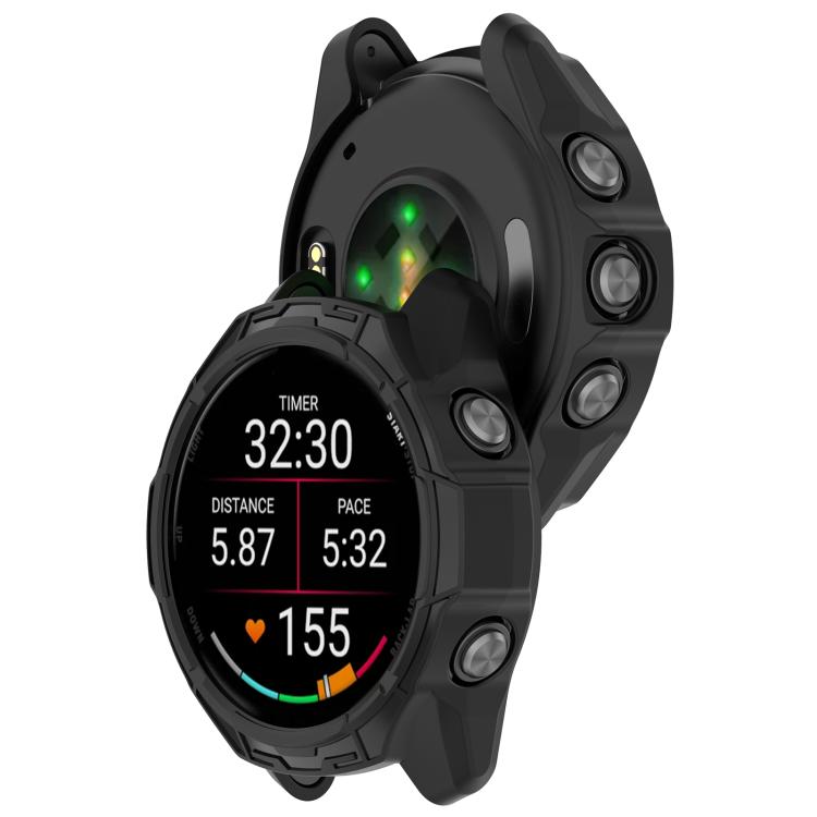 Custodia protettiva per orologio Hollow Armor in TPU a copertura parziale, For Garmin Forerunner 70 / 170 / 170 Music