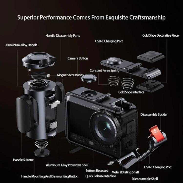 Gabbia magnetica rimovibile per DJI Osmo Action 6