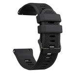 Cinturino per orologio in silicone tinta unita con trama a saia,, 22mm