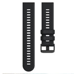 Cinturino per orologio in silicone tinta unita con trama a saia,, 22mm
